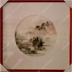 純手工刺繡工藝品中國特色禮品—山岳樹木系列