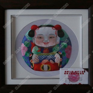 純手工刺繡工藝品中國特色禮品—荷香